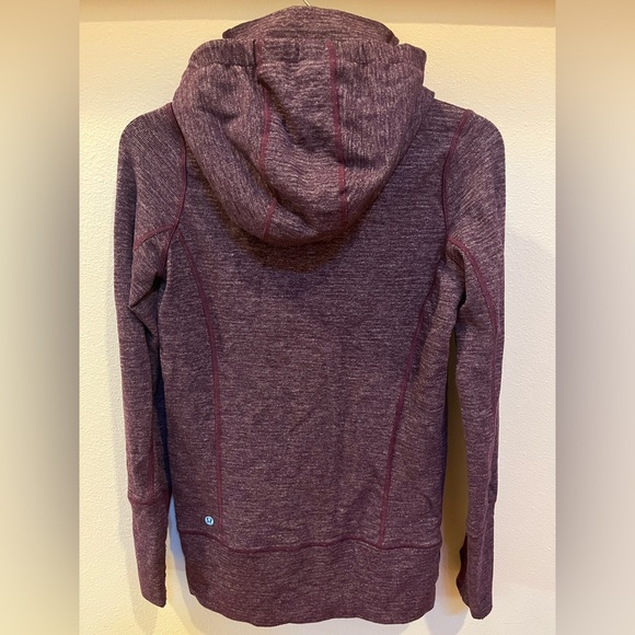 Lululemon Women’s Original Scuba Full Zip Hoodie Sweatshirt Magenta Size 4 - Picture 4 of 7